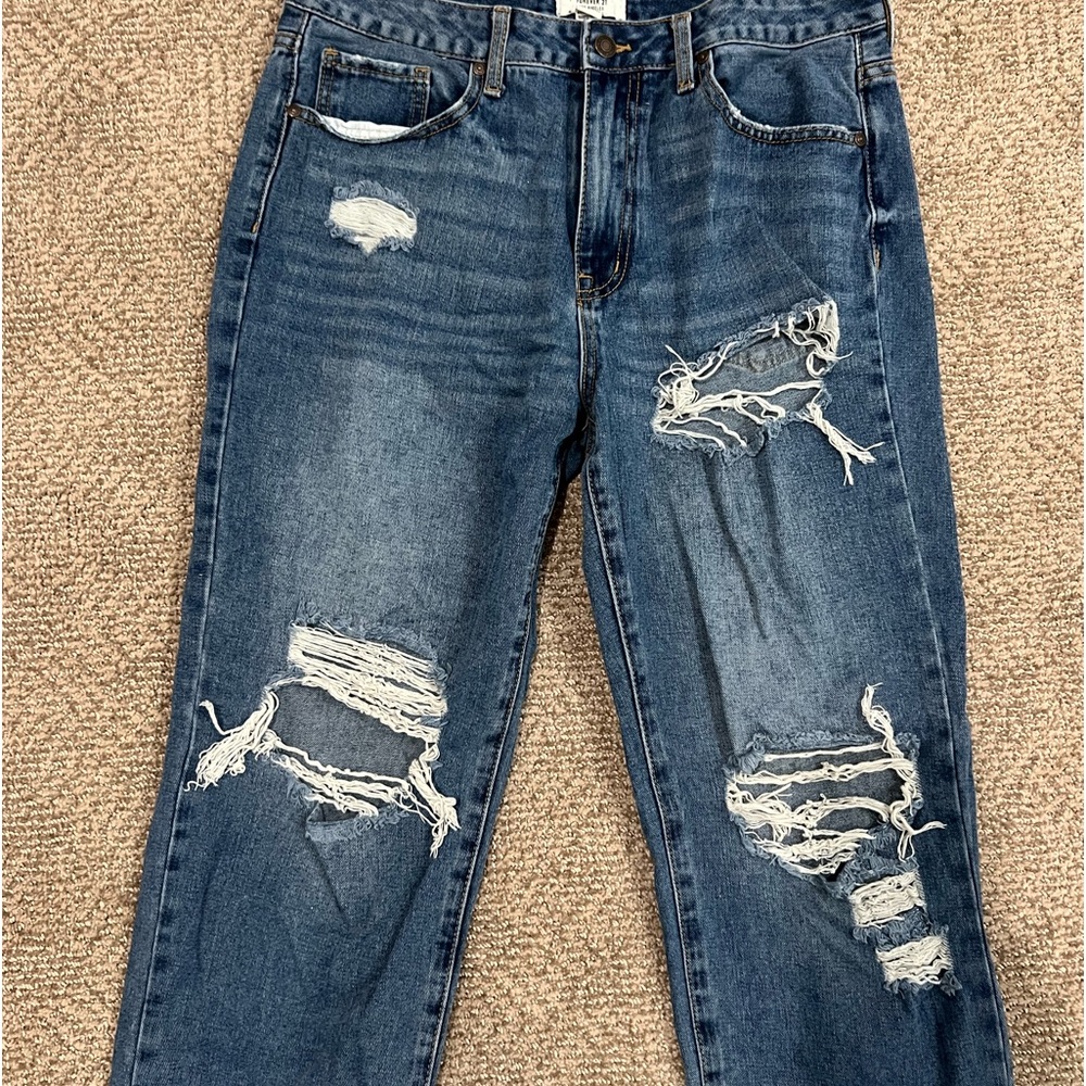 ripped mom jeans